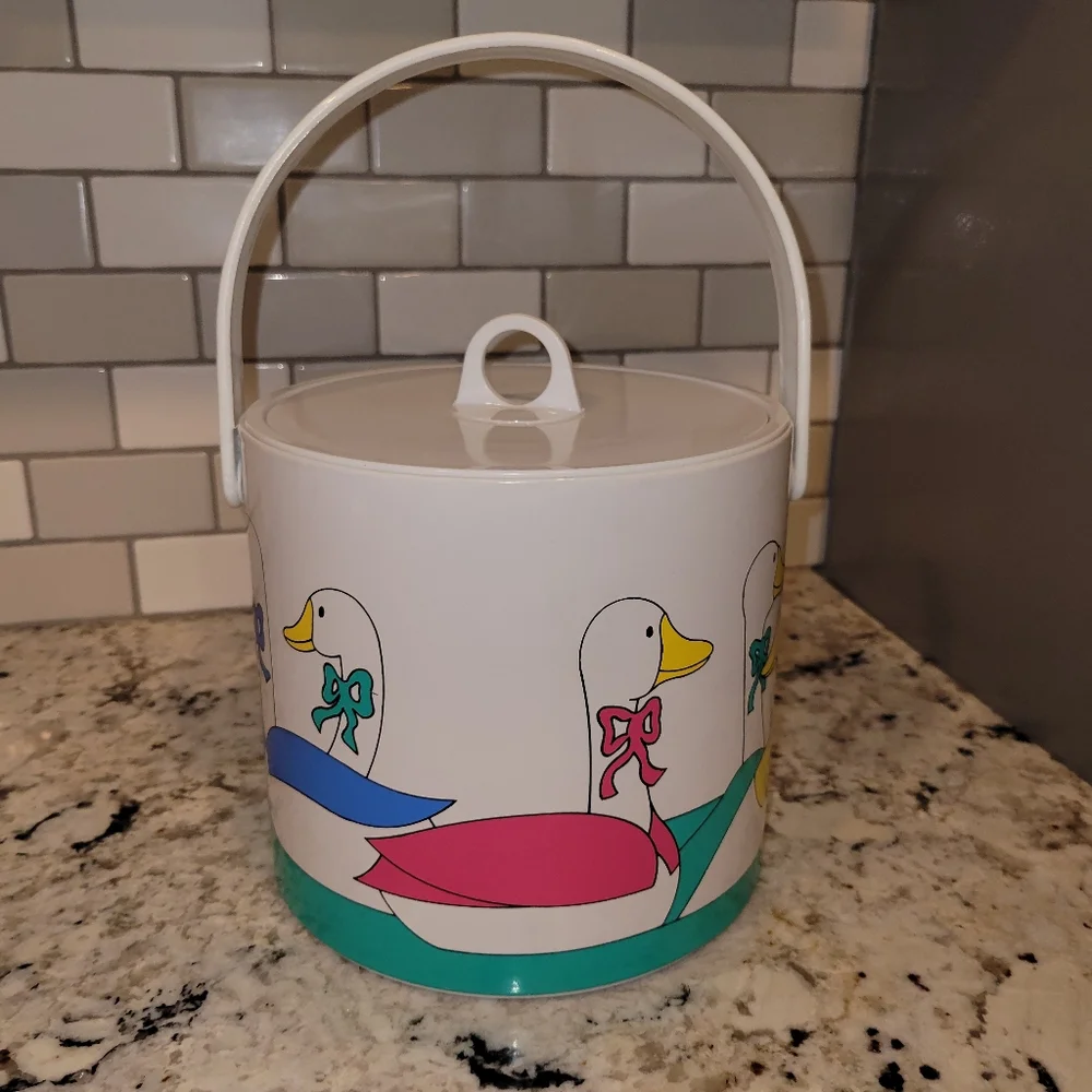 Vintage Duck Ice Bucket Barware | Cute Ice Cooler Bucket for Bar | Wine Cooler